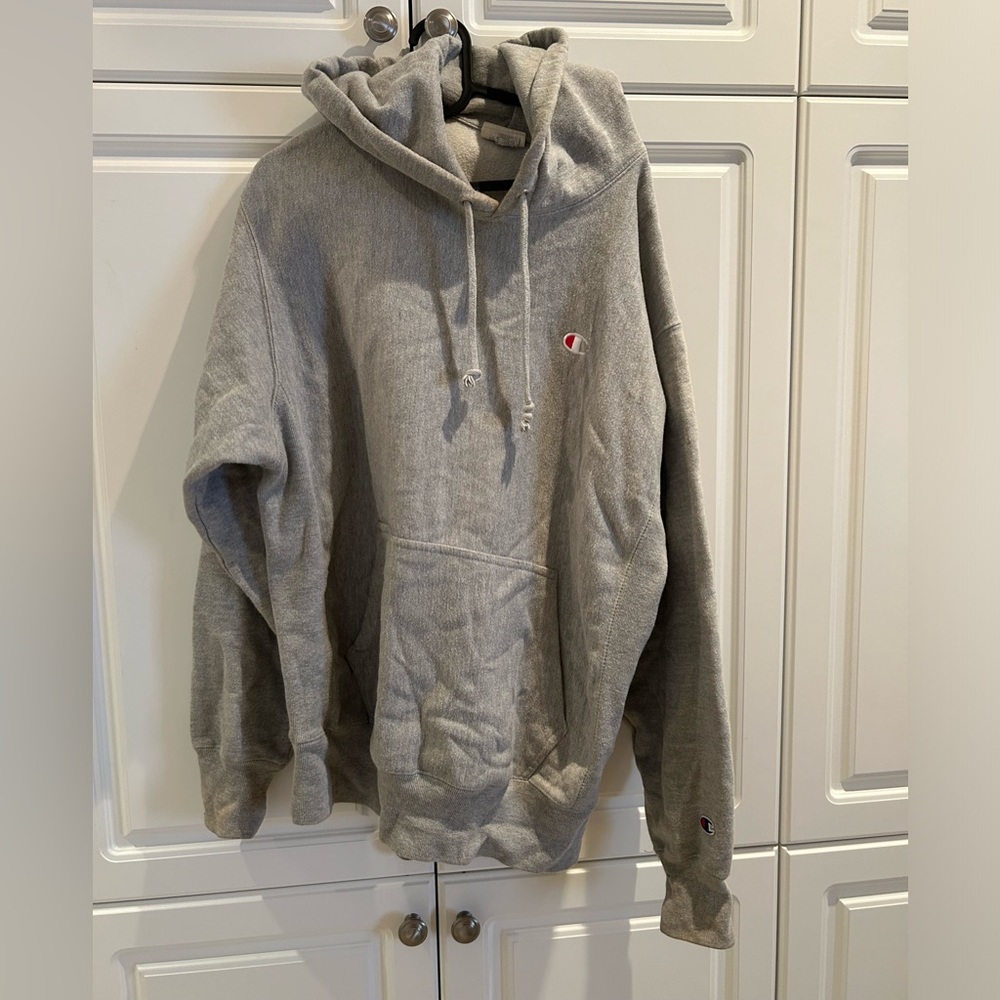Champion Mens Reverse Weave Hoodie Size Large In Good Condition